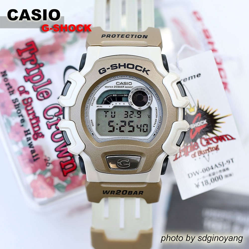 CASIO卡西欧G-SHOCK白 DW-004ASJ-9T 冲浪三项冠军纪念 全新结束