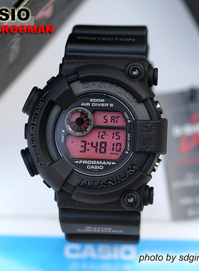 CASIO卡西欧G-SHOCK FROGMAN DW-8200BK-1JF黑衣蛙王限定全新现货