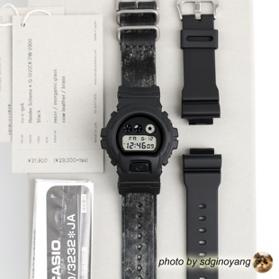 CASIO卡西欧G-SHOCKxHenderScheme马笼头皮植鞣皮dw-6900全新现货
