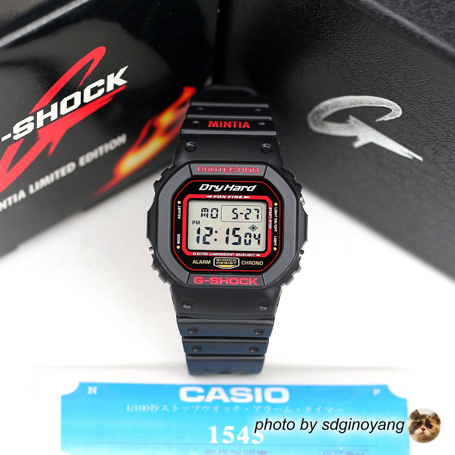 CASIO卡西欧G-SHOCK x MINTIA朝日口香糖联名DW-5600方块全新结束
