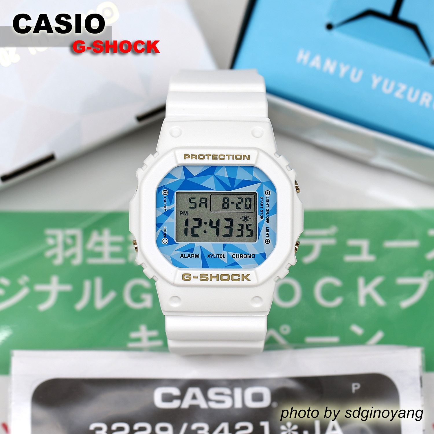 卡西欧G-SHOCK羽生结弦方块腕表