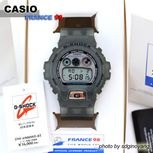 6900WF CASIO卡西欧G 98世界杯 FRANCE 全新结束 SHOCK