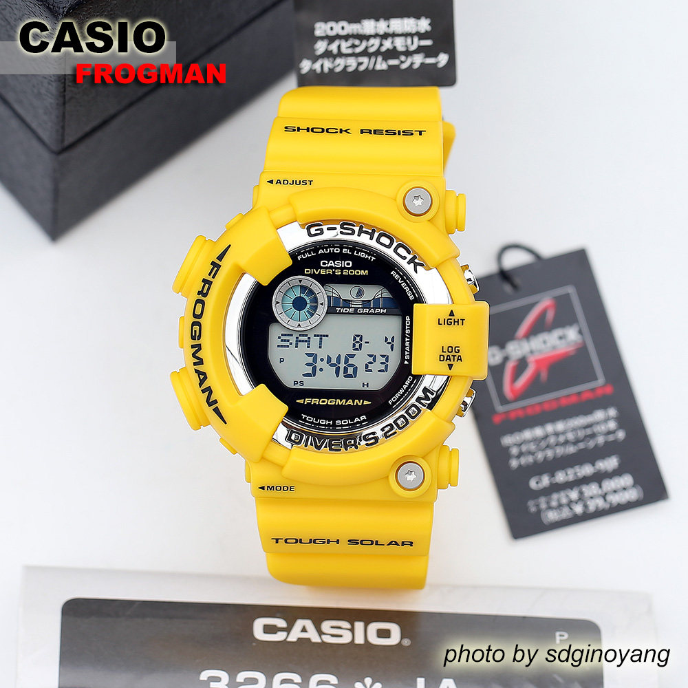 CASIO卡西欧G-SHOCK FROGMAN GF-8250-9JF 太阳能黄蛙人 全新结束