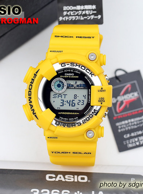 CASIO卡西欧G-SHOCK FROGMAN GF-8250-9JF 太阳能黄蛙人 全新结束