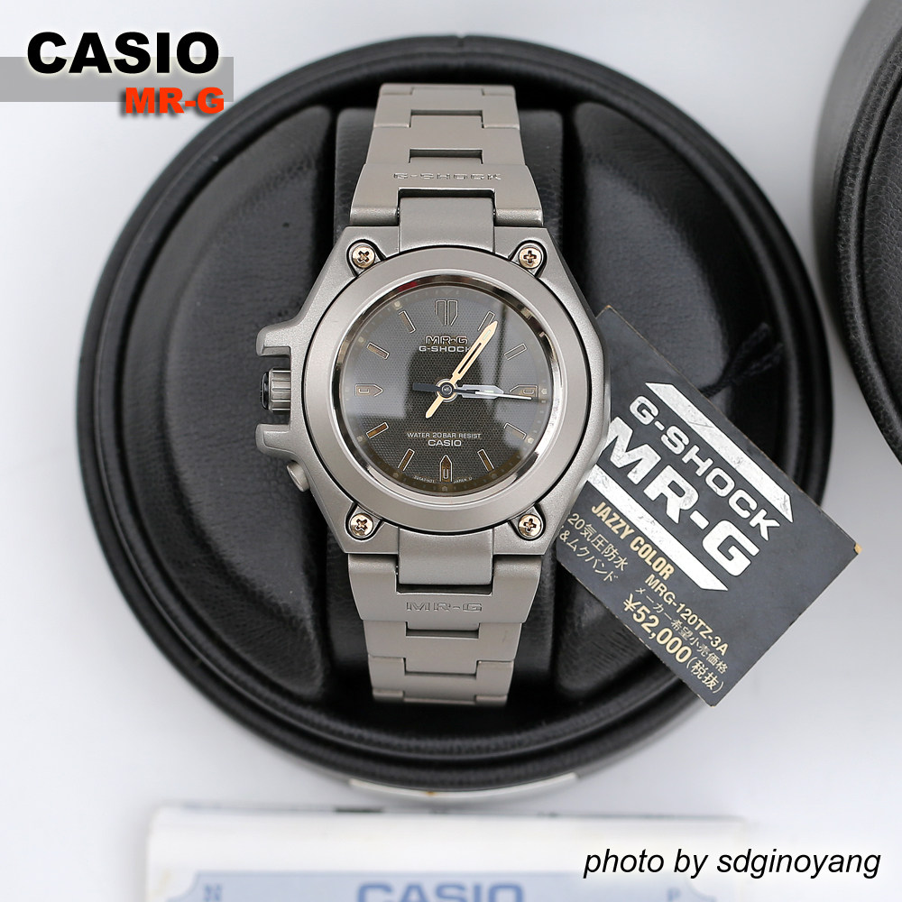 CASIO卡西欧 G-SHOCK MR-G MRG-120TZ-3A 全钛合金左撇子全新结束