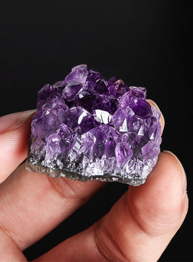 天然紫水晶簇桌面装饰