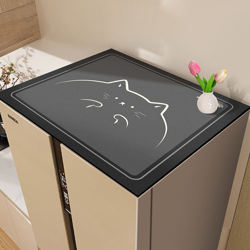 单双开门冰箱顶部防尘垫防油盖布