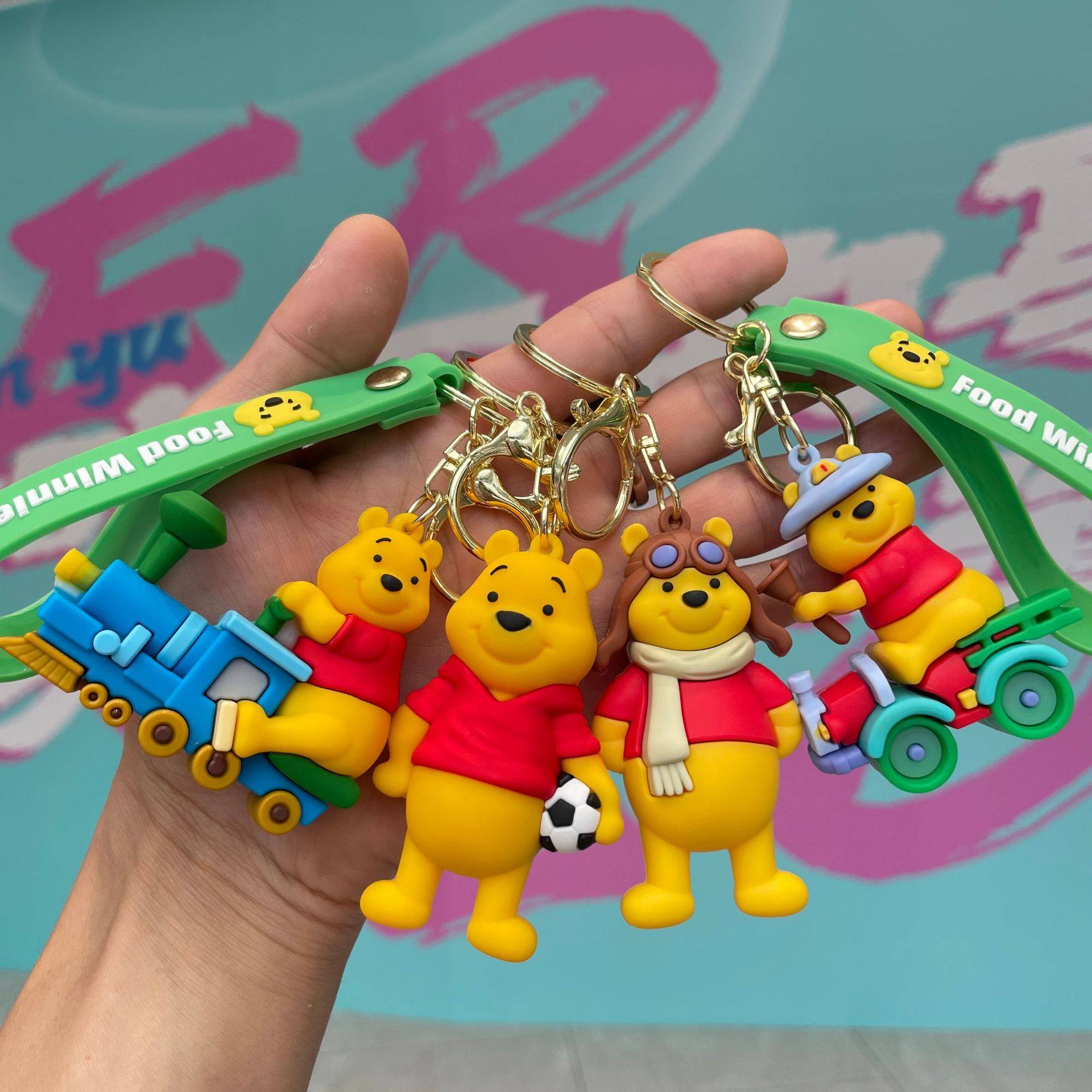 卡通运动熊钥匙扣立体公仔汽车钥匙链书包挂件挂饰小礼物,节庆用品/礼品,钥匙扣,淘宝优惠券,粉丝福利购,淘宝优惠卷