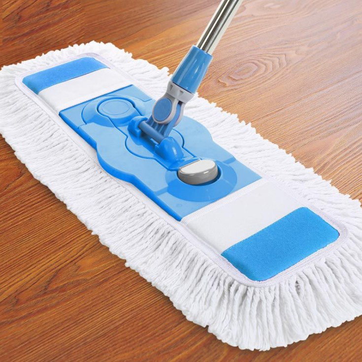 加大纤维旋转棉线平板拖把