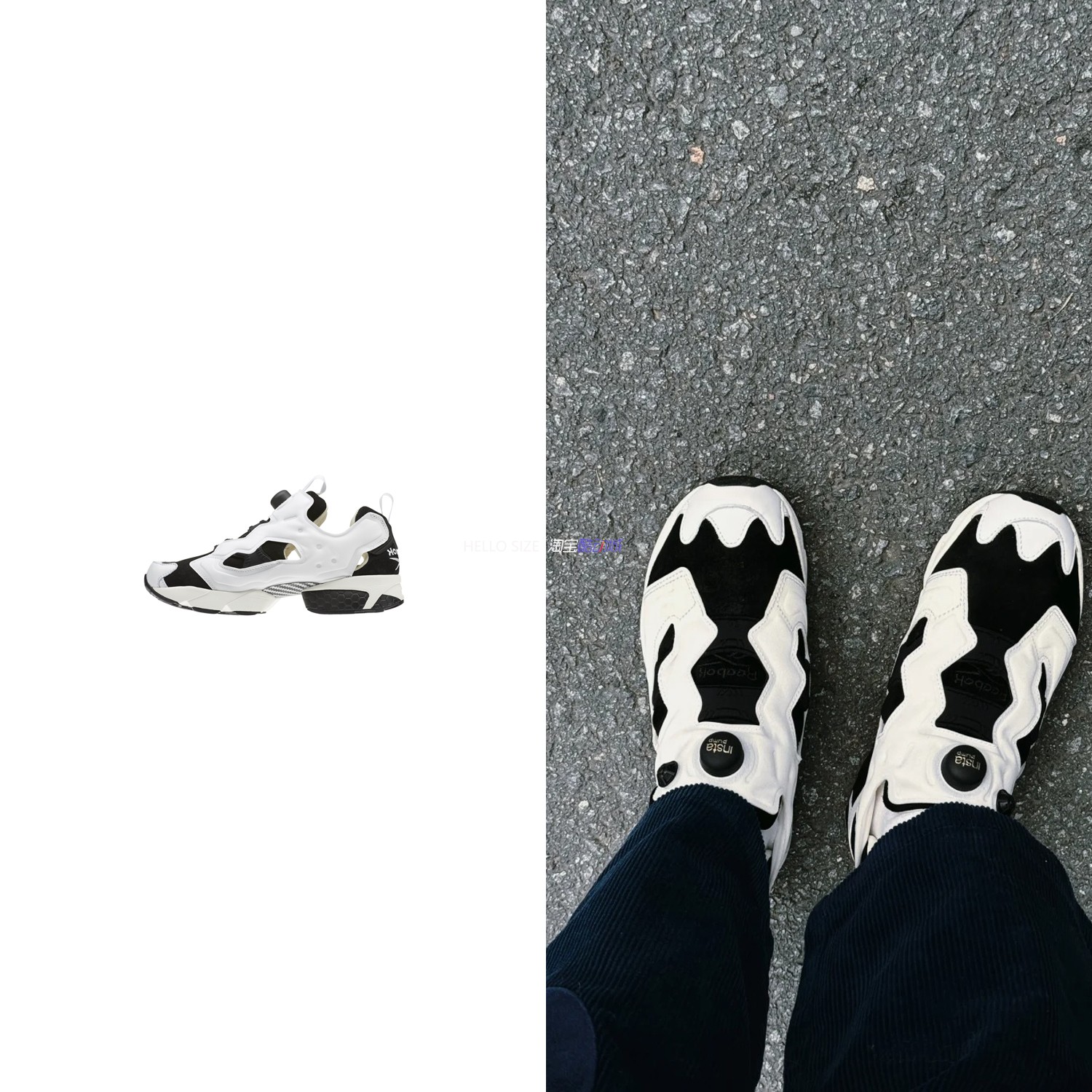 锐步 Reebok InstaPump Fury OG ACHM 情侣黑白熊猫奥利奥 AR0445