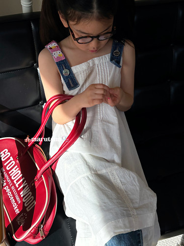 26新品｜原 日系Go2牛仔背带珠钉连衣裙薄料