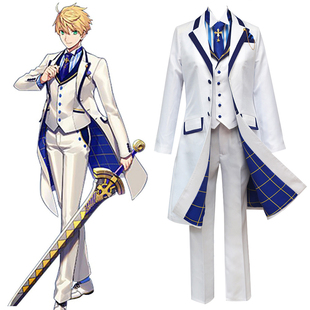 fate FGO亚瑟白情人节旧剑英灵灵衣礼服Cos服男装cosplay服装