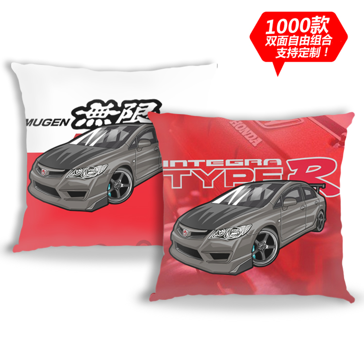 双面毛绒皮定制汽车抱枕靠枕