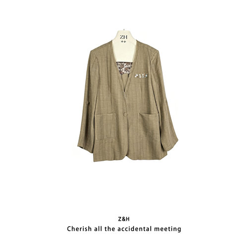ZH【辰叙】高级感设计小众显瘦西服外套