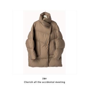 ZH【几时临冬】纯色设计款羽绒服女冬款长袖保暖