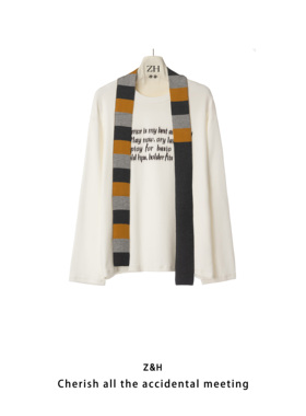 ZH【榛果森林】字母印花长袖T恤女宽松显瘦打底衫穿搭