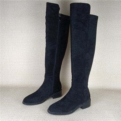 SATURDAYMODE品牌撤柜断码处理高筒靴百搭舒适不过膝靴显瘦弹力靴