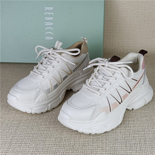 瑞贝卡专柜撤柜断码处理女鞋休闲运动老爹鞋厚底小个子户外旅游鞋