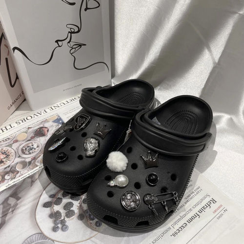 EVA旗舰店正品洞洞鞋子女款2026新款夏季外穿海边沙滩包头凉鞋男