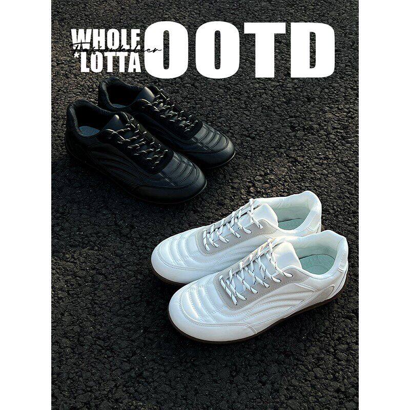 夏季透气复古德训鞋男款2026新款增高软底防滑休闲运动超火赛车鞋