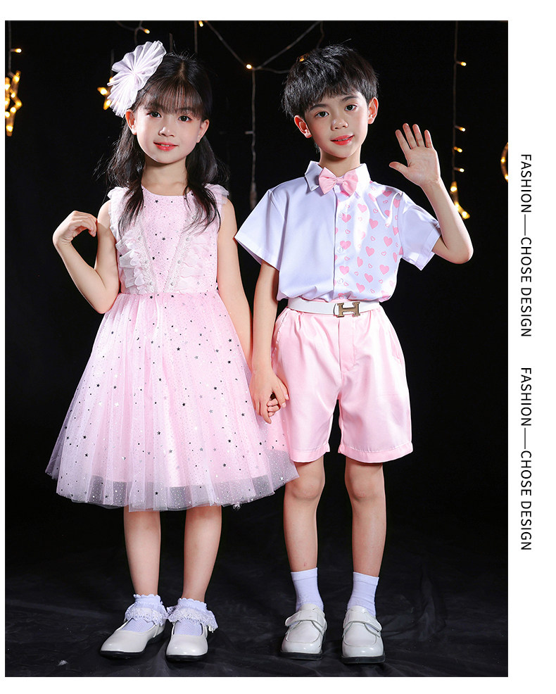 六一儿童演出服蓬蓬裙女童新款纱裙幼儿园舞蹈公主裙表演服礼服男