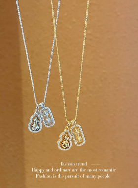 S925银纯银葫芦纯银项链不褪色送礼盒礼袋新年春节礼物顺丰1