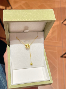 S999银纯银新款猫眼流苏足银项链不褪色七夕送礼盒礼袋顺丰包邮7