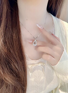 S925银纯银碎冰冰葫芦项链纯银项链不褪色礼盒礼袋新年顺丰3
