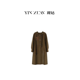570193 2025时尚 秋季 格子女式 大衣