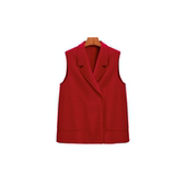 833006 马甲外套 梅子甄选 2026暗扣大口袋无袖