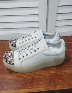 外贸尾货出口英国鹰头宝珠水钻乐福潮流时尚 厚底增高休闲女生单鞋