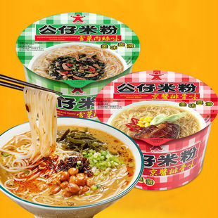 香港DOLL 米线方便食 公仔牌米粉雪菜肉丝味京酱排骨味77g即食碗装