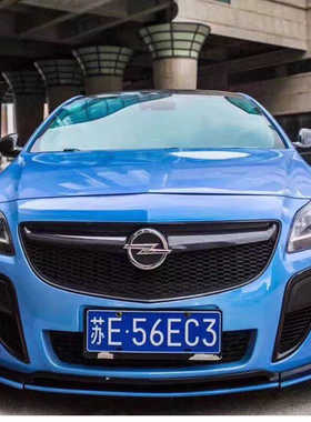 14/15/16款别克君威GS改装Z字中网碳纤维黑色前进气格栅黑武士gs