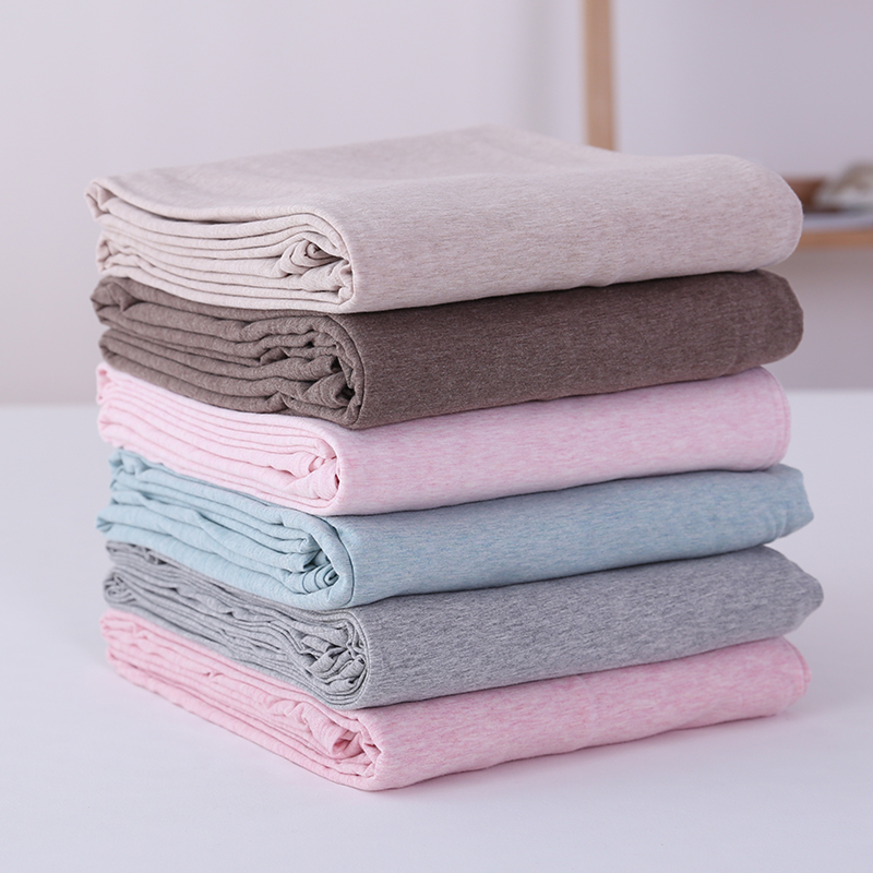 柔软纯棉天竺棉床笠床单纯色简约床垫子保护罩学生宿舍1.8床1.5床