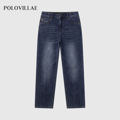 Polovillae保罗男士专柜同款简约舒适透气牛仔裤男长裤ANRH363