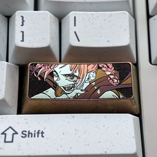 彩色钛合金个性 2.25U一字回车键 客制化定制键帽 七草荠 钛次元