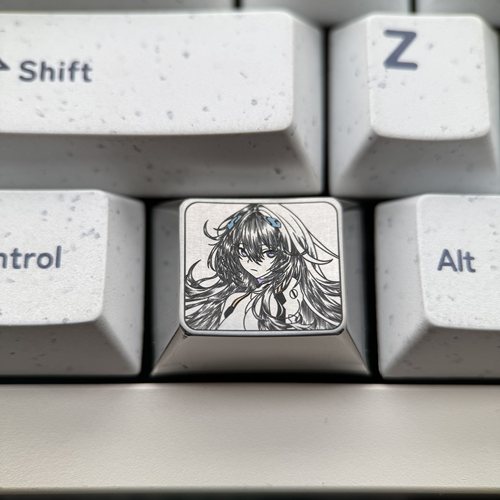 绫波丽 1.25U  精密雕刻钛合金键帽 个性单个金属Ctrl Win 键