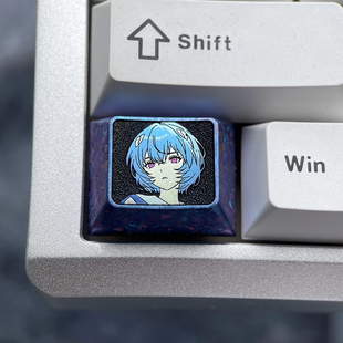 绫波丽 1.25U  Ctrl 彩色钛合金键帽 个性金属键帽阳极工艺