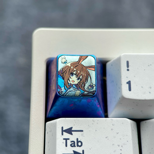 阿米娅 1U 钛合金键帽 个性金属定制键帽阳极工艺彩色