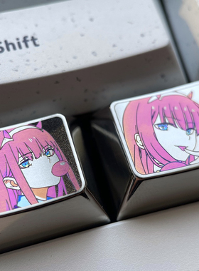 零二 02 Zero Two 1.25U Ctrl 钛合金彩色键帽个性金属键帽阳极