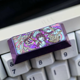 彩色钛合金定制键帽个性 回车键 金属键帽阳极工艺 2.25U 时崎狂三