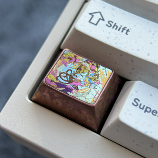 宵宫 1.25U Ctrl键 彩色钛合金键帽 金属键帽阳极工艺