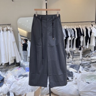 CHILLING24 116正品2026夏新款韩系高腰显瘦舒适直筒阔腿休闲裤女