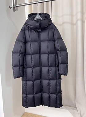 可脱卸帽羽绒服女长款2025新款加厚宽松过膝90白鸭绒冬季外套6866