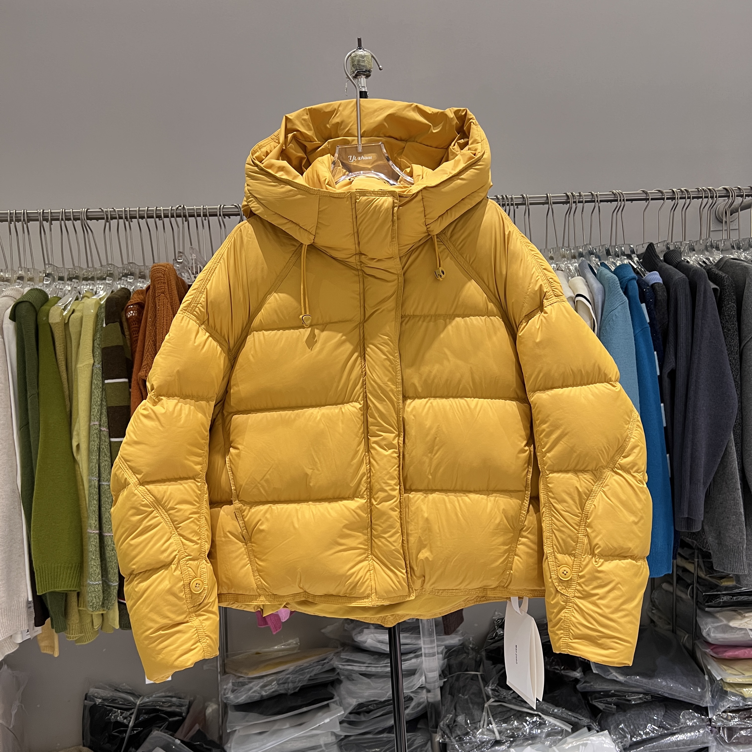 2025冬季新款韩版宽松连帽羽绒服女短款加厚保暖面包服外套C9002