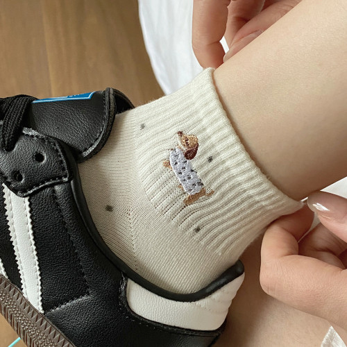 腊肠狗袜子甜美可爱少女短袜子