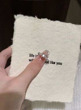 「日进斗金」S925日进斗银戒指尾戒冰种活口可调节戒指她屿Lumi