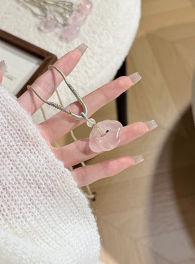 紫马粉祥云锁项链吊坠送女友闺蜜生日礼物情人节七夕礼物她屿