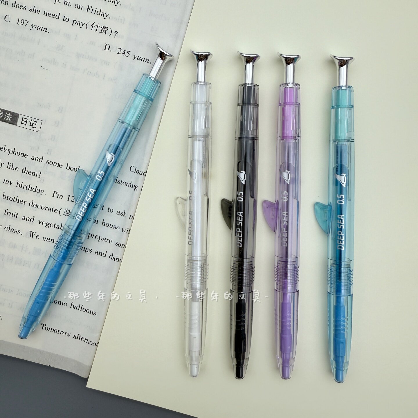 点石深海舱巨齿鲨不断自动铅笔