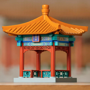 创世纪晚峰故宫紫禁城斗拱玉翠亭知春亭牡丹亭凝香亭榫卯积木实木